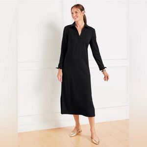 Talbots Passport Ponte Johnny Collar Midi Dress — Size 2XP NWT